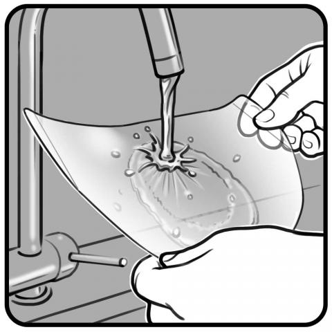 Инструкция - 12 - Сначала промойте пленку проточной водой